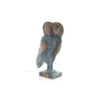 Uggla eller Glaucus 17cm Helkroppsstaty Bronsdekoration Brons 2 - grifon.se 