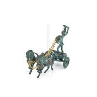 Chariot with Achilles: War Horses or Horse Races and the Invulnerable Warrior 13x10cm Brons Ornament Brons 5 - grifon.se 
