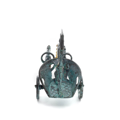 Chariot with Achilles: War Horses or Horse Races and the Invulnerable Warrior 16x13cm mÃ¤ssingsprydnad Brons 2 - grifon.se 