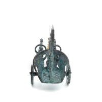 Chariot with Achilles: War Horses or Horse Races and the Invulnerable Warrior 16x13cm mÃ¤ssingsprydnad Brons 2 - grifon.se 