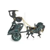 Chariot with Achilles: War Horses or Horse Races and the Invulnerable Warrior 16x13cm mässingsprydnad Brons 4 - grifon.se 