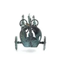 Chariot with Achilles: War Horses or Horse Racing Events and the Invulnerable Warrior 20x13,5 cm bronsprydnad Brons 2 - grifon.s