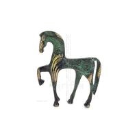 Bucephalus, the horse of Alexander the great, symbolizes undivided friendship, 12cm, statuette with base, Bronze decoration Bron