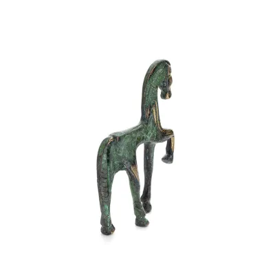 Bucephalus, Alexander den stores häst, symboliserar odelad vänskap, 12 cm, statyett med bas, bronsdekoration Brons 3 - grifon.se
