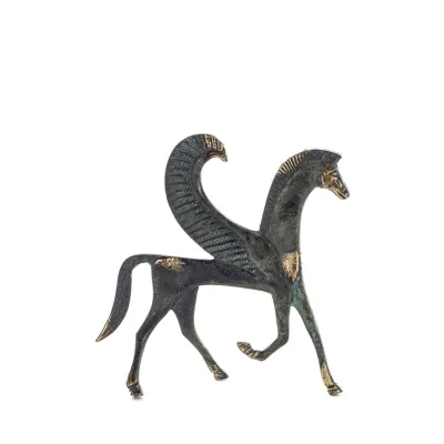 Pegasus, symbol för frihet, energi och inspiration, 11 cm, statyett med bas, dekorativ brons Brons 3 - grifon.se 