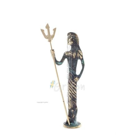 Poseidon: God of the Sea, Earthquakes, Earth, Storms and Reasons 15x5cm Full Body Statue Bronze Ornament Bronze 1 - grifon.se 