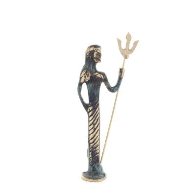 Poseidon: havets gud, jordbÃ¤vningar, jorden, stormar och skÃ¤l 15x5 cm helkroppsstaty bronsprydnad Brons 4 - grifon.se 