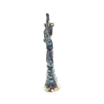 Snake Goddess, Fertility Goddess 19cm Bronze, Full Body Statue Bronze Ornament, Minoan Civilization, Ancient Greece Bronze 3 - g