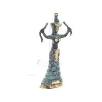 Snake Goddess, Fertility Goddess 19cm Brons, Helkroppsstaty Brons Ornament, Minoisk Civilisation, Antika Grekland Brons 5 - grif