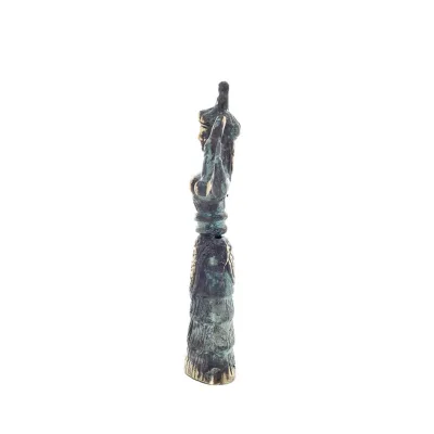 Θεά όφεων, Η θεά της γονιμότητας 13εκ Μπρούτζινη, Ολόσωμο άγαλμα Μπρούτζινο διακοσμητικό, μινωικός πολιτισμός, αρχαία Ελλάδα Μπρ