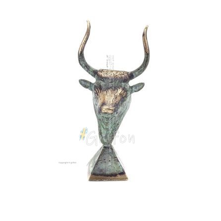 Minotaur: Queen Pasiphaes son, Bull head, bull head 15cm Bust, decorative, Minoan culture Bronze 1 - grifon.se 