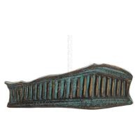 Parthenon, Akropolis i Aten: Gudinnan Athenas tempel 5x14 cm helkroppsstaty bronsprydnad Brons 1 - grifon.se 