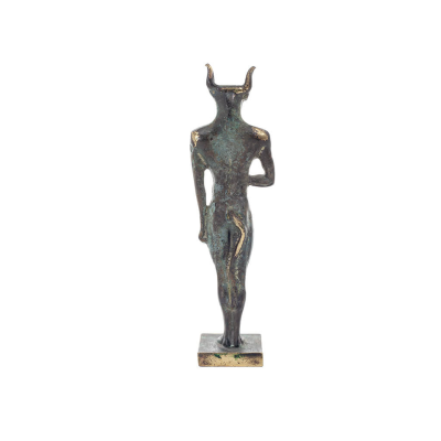 Minotaur: Plasma, the son of Pasiphae queen of Knossos Minoan era standing full length 18cm statue Bronze decorative Bronze 4 - 