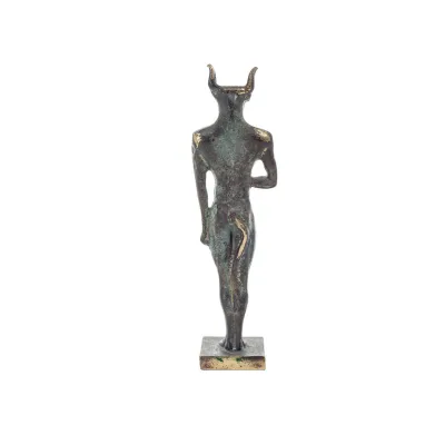 Minotaur: Plasma, the son of Pasiphae queen of Knossos Minoan era standing full length 18cm statue Bronze decorative Bronze 4 - 