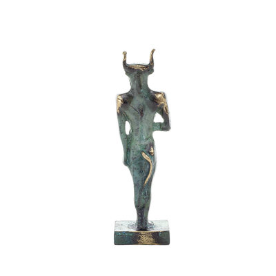 Minotaur: Plasma, the son of Pasiphae queen of Knossos Minoan era standing full length 15cm statue Bronze decorative Bronze 4 - 
