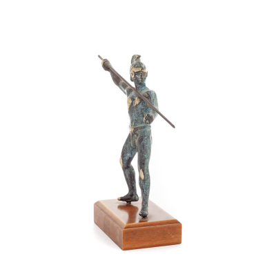 Spear Warrior Base 19x10cm Full Body Statue Bronze Ornament Bronze 2 - grifon.se 