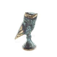 Owl or Glaucus: the sacred bird, symbol of wisdom, prudence, slab 4.5x2cm Full body statue Bronze decoration Bronze 3 - grifon.s