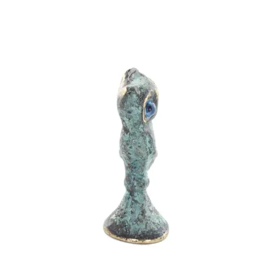 Owl or Glaucus: the sacred bird, symbol of wisdom, prudence, slab 4.5x2cm Full body statue Bronze decoration Bronze 4 - grifon.s
