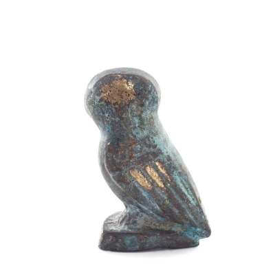 Owl or Glaucus: the sacred bird, symbol of wisdom, prudence, 5cm Full body statue Bronze decoration Bronze 3 - grifon.se 