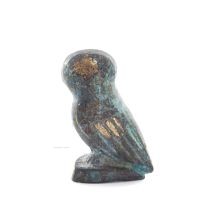 Uggla eller Glaucus: den heliga fÃ¥geln, symbol fÃ¶r visdom, fÃ¶rsiktighet, 5 cm helkroppsstaty Bronsdekoration Brons 3 - grifon.se