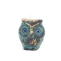 Owl or Glaucus: the sacred bird, symbol of wisdom, prudence, Owl a 4.5x4cm Full body statue Bronze decoration Bronze 1 - grifon.