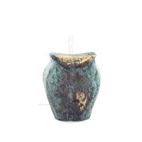 Uggla eller Glaucus: den heliga fÃ¥geln, symbol fÃ¶r visdom, fÃ¶rsiktighet, Uggla en 4,5x4 cm helkroppsstaty Bronsdekoration Brons 