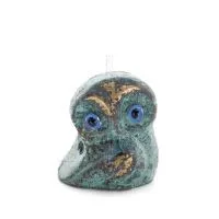 Owl or Glaucus: the sacred bird, symbol of wisdom, prudence, mini 3x2.5cm Full body statue Bronze decoration Bronze 1 - grifon.s