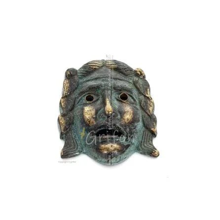 Mask 8cm Full body statue Bronze decoration Bronze 1 - grifon.se 