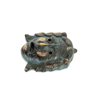 Mask 8cm Helkroppsstaty Bronsdekoration Brons 2 - grifon.se 