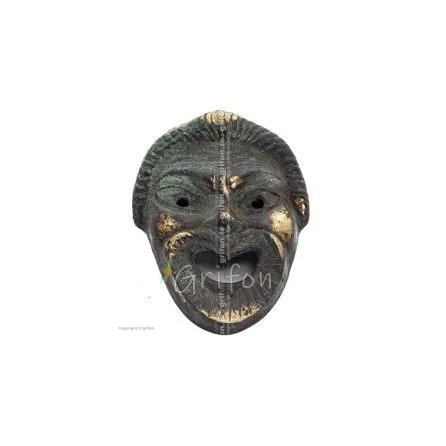 Mask 8cm Helkroppsstaty Bronsdekoration Brons 1 - grifon.se 