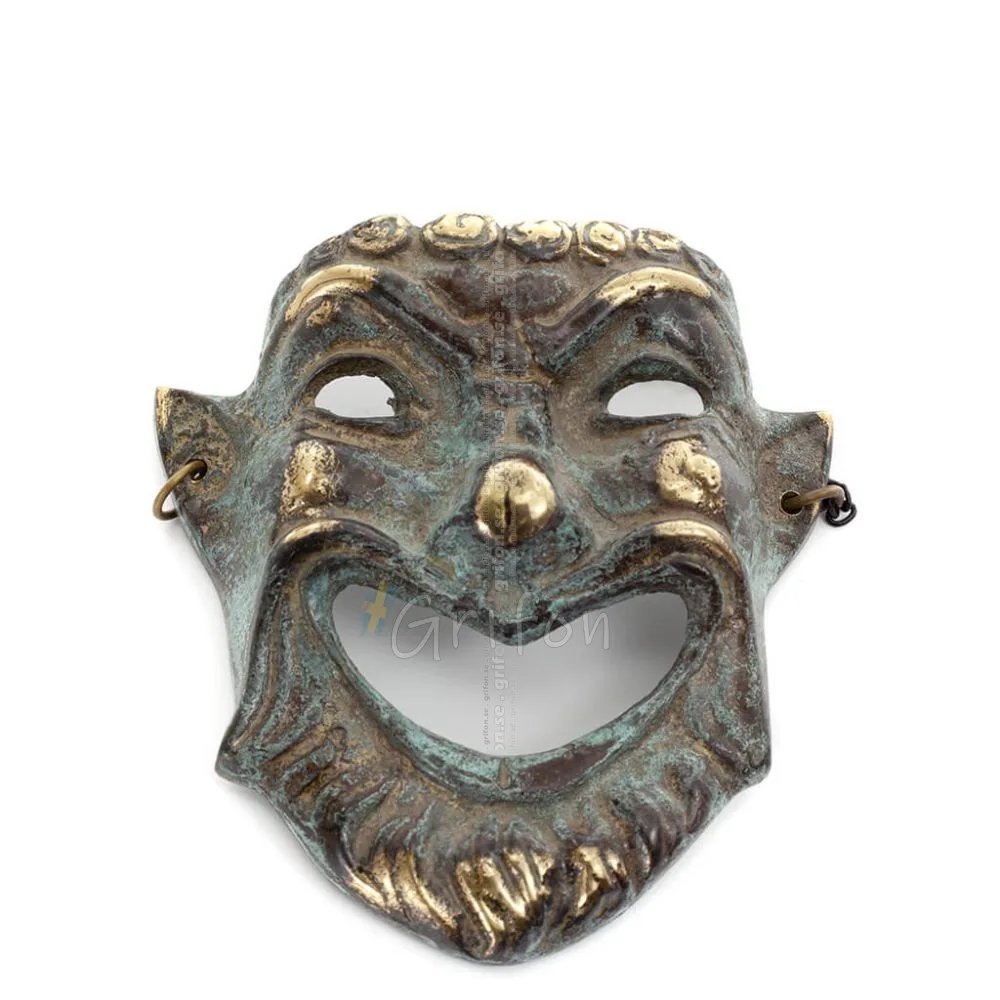 Mask 12cm Full body statue Bronze decoration Bronze 1 - grifon.se 