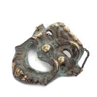 Mask 12cm Helkroppsstaty Bronsdekoration Brons 2 - grifon.se 