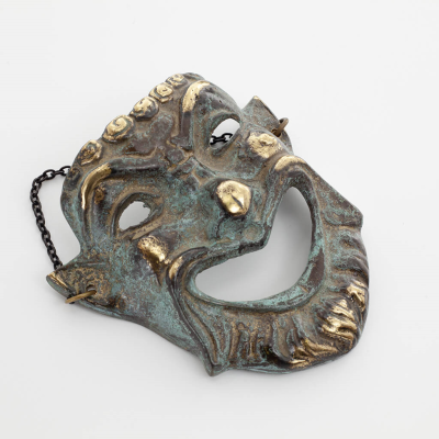 Mask 12cm Full body statue Bronze decoration Bronze 3 - grifon.se 