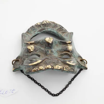 Mask 12cm Full body statue Bronze decoration Bronze 4 - grifon.se 