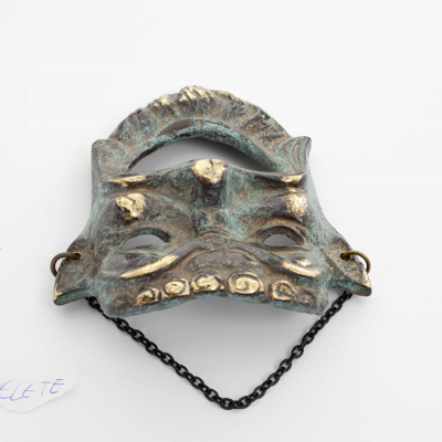 Mask 12cm Helkroppsstaty Bronsdekoration Brons 4 - grifon.se 