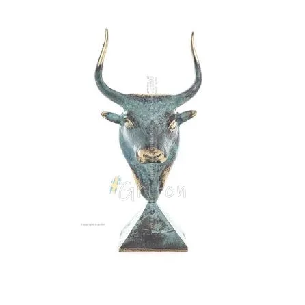 Minotaur: Queen Pasiphaes son, Bull head, bull head 20cm Bust, decorative statue, Minoan civilization Bronze 1 - grifon.se 