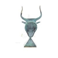 Minotaur: Queen Pasiphaes son, Bull head, bull head 20cm Bust, decorative statue, Minoan civilization Bronze 4 - grifon.se 