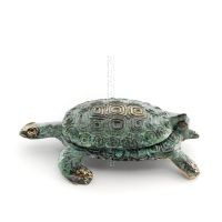 Turtle in ashtray with lid 12x9.7cm Ashtray, Brass decoration Bronze 1 - grifon.se 