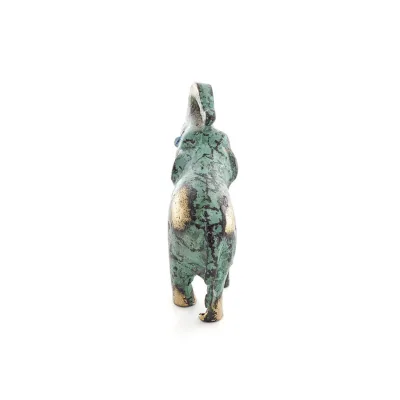 Ελέφαντας: σύμβολο δύναμης, προστασίας, σοφίας και καλή τύχης 9x8εκ Ολόσωμο άγαλμα Μπρούτζινο διακοσμητικό Μπρούτζινα 4 - grifon