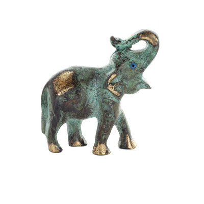 Elephant: symbol of strength, protection, wisdom and good luck 12x10cm Full Body Statue Bronze Ornament Bronze 3 - grifon.se 