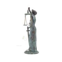 Themis: Titan, of the moral order, as well as of etiquette 37x20cm Full-length statue Bronze ornament, ancient Greece Bronze 2 -