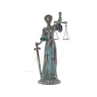 Themis: Titan, of the moral order, as well as of etiquette 37x20cm Full-length statue Bronze ornament, ancient Greece Bronze 6 -