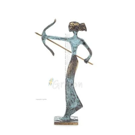 Artemis: Jaktens gudinna, månen, beskyddare av små barn och djur 15x10cm staty Brons dekorativ Brons 1 - grifon.se 