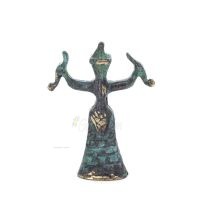 Snake Goddess, Fertility Goddess 8x6cm Full Body Statue Bronze Ornament, Ancient Greece Bronze 4 - grifon.se 