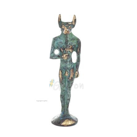 Minotaur: Plasma, the son of Pasiphae Queen of Knossos, Minoan Civilization 11cm Full Body Statue Bronze Ornament Bronze 1 - gri