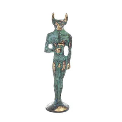 Minotaur: Plasma, the son of Pasiphae Queen of Knossos, Minoan Civilization 11cm Full Body Statue Bronze Ornament Bronze 1 - gri