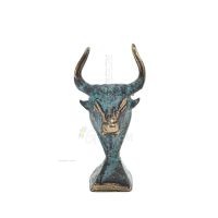 Minotaur: The Son of Queen Pasiphae, Bull Head, Bull Head 8cm Bust, Statue Bronze Ornament, Minoan Era Bronze 1 - grifon.se 