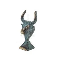 Minotaur: The Son of Queen Pasiphae, Bull Head, Bull Head 8cm Bust, Statue Bronze Ornament, Minoan Era Bronze 2 - grifon.se 