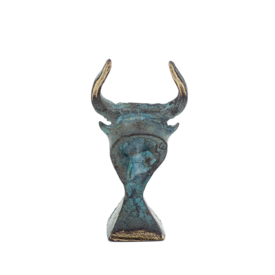 Minotaur: The Son of Queen Pasiphae, Bull Head, Bull Head 8cm Bust, Statue Bronze Ornament, Minoan Era Bronze 4 - grifon.se 