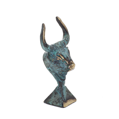 Minotaur: The Son of Queen Pasiphae, Bull Head, Bull Head 8cm Bust, Statue Bronze Ornament, Minoan Era Bronze 5 - grifon.se 